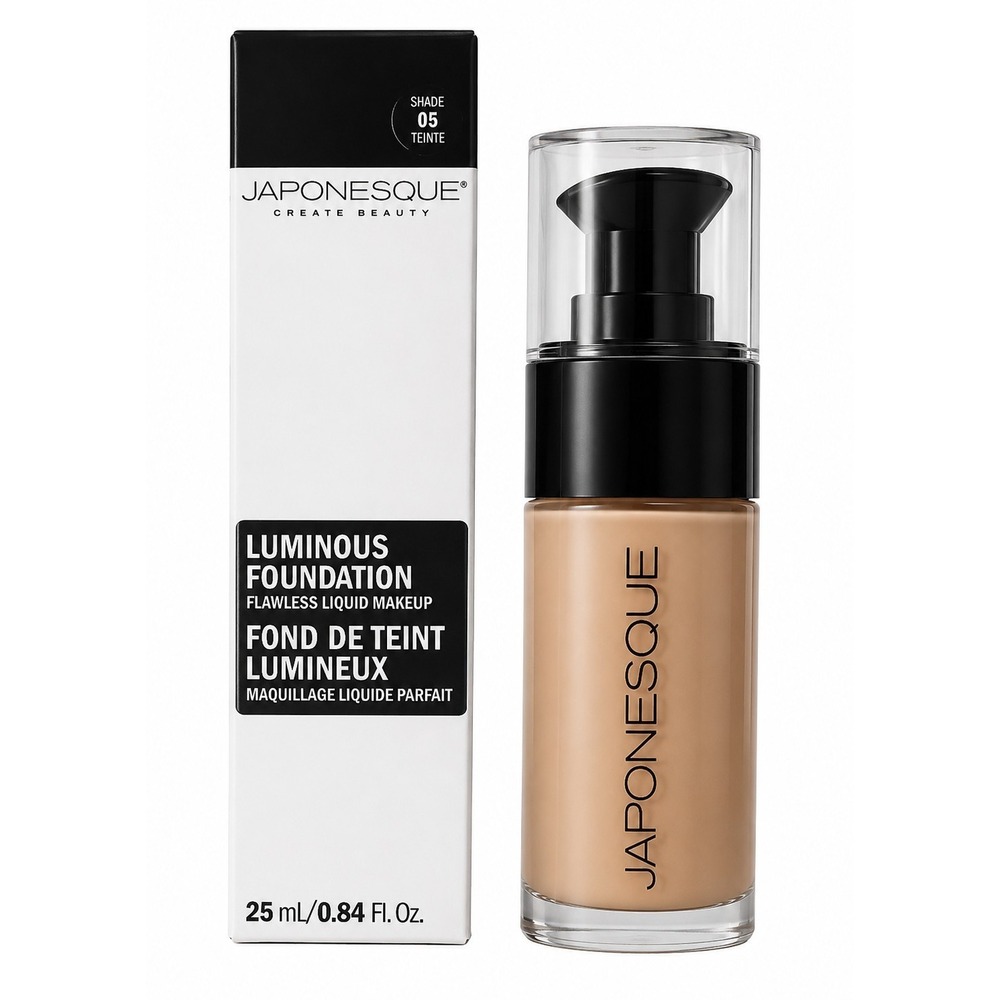 Japonesque Luminous Foundation Flawless Liquid Foundation, Shade 05 . 84 fl oz